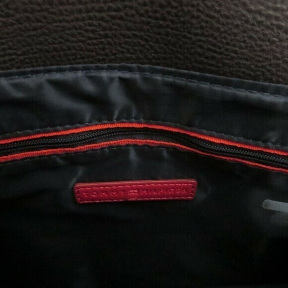 TOMMY HILFIGER. TH Monogram Brown Tote . Authentic !‎ - Picture 9 of 12